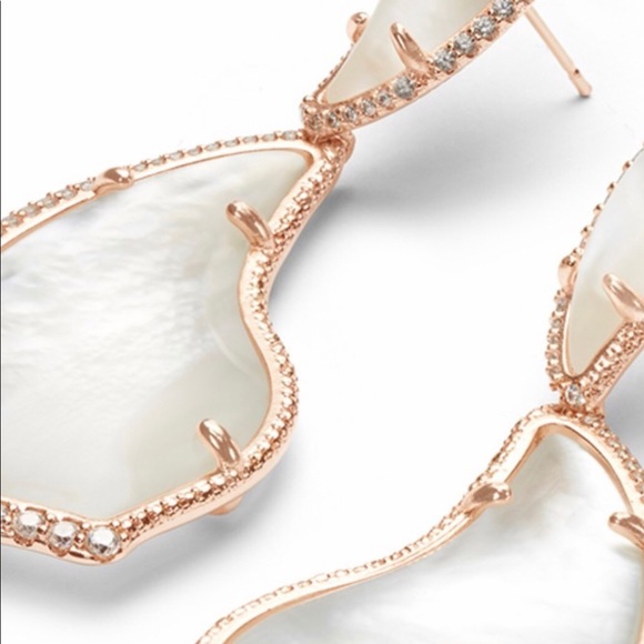 Kendra Scott teddi 14k rose gold plated earrings - Picture 5 of 6